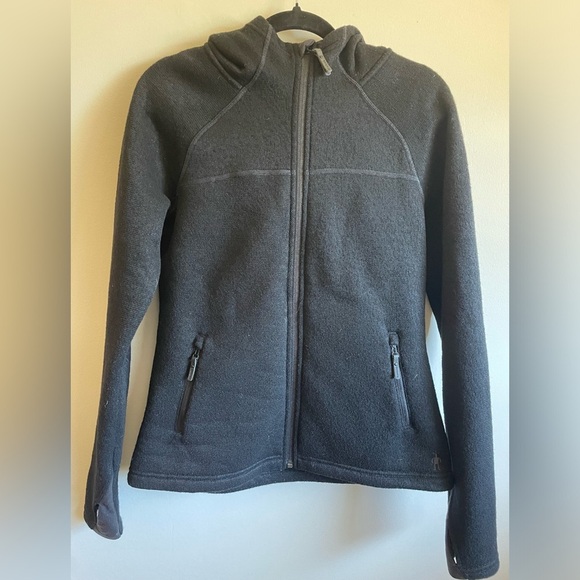 SMARTWOOL-Hudson Trail Full-Zip Fleece Sweater -Women's xs- black - Picture 3 of 7